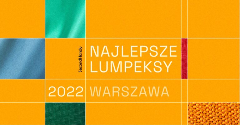 Grafika z napisem 'najlepsze lumpeksy Warszawa'
